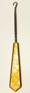 Scarpa antica sputare bottone 7" gancio c1890-1920 - Foto 1 di 7