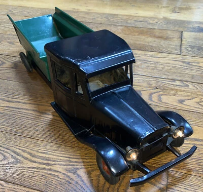 Camión de volteo Cor Cor 24" acero prensado Buddy L Steelcraft con luces de trabajo, ¡grande! Foto 1 de 4