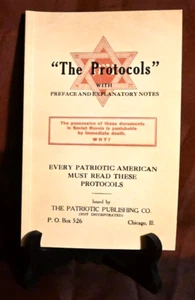 The Protocols of Zion | New Unread Condition - reprint RELIABLE SELLER - Picture 1 of 9
