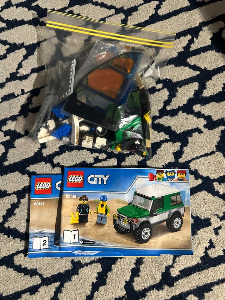 LEGO CITY: 4x4 with Catamaran (60149), 100% Complete, with instructions, no box. - Image 1 of 1