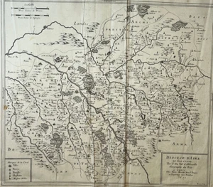 Karte DIÖZESE ARIA ADOUR GASCOGNE Pierre Duval GRAVUR Somer MARIETTE 1653 - Bild 1 von 3