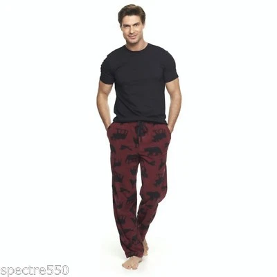 Croft Barrow Hombres Microfleece Oso Alce Águila Pijama Pantalones de Salón Prendas para Dormir Nuevo con Etiquetas Foto 1 de 2