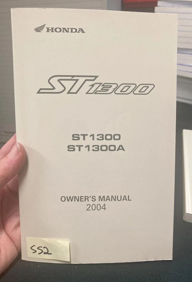 OEM HONDA 2004 ST1300  ST1300A OWNER'S MANUAL - Image 1 of 1
