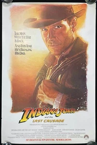 Indiana Jones Last Crusade Original US One Sheet Movie Poster Ford Connery 1989 - Imagen 1 de 6