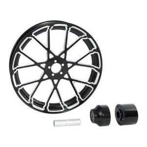 Buje de llanta de rueda delantera de 18"" y disco único apto para Harley Touring Road Glide 2008-up - Imagen 1 de 12