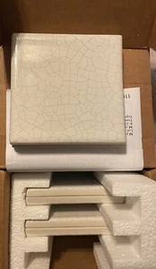 Kohler Crackle Fables & Flowers Artist Edition 4”Tile (matches Sink) Box Of 6 - Picture 1 of 3