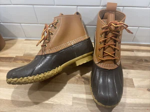 LL Bean 6" Original Bean Boot Tumbled Leather Rubber Waterproof Womens 9 M New! - Picture 1 of 7