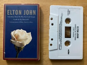 ELTON JOHN Candle in the Wind Cassette Single Tape Tribute Princess Diana 1997 - Picture 1 of 2