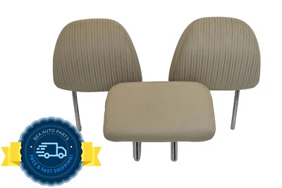 Juego de 3 reposacabezas traseros Toyota Venza 2009-2016 segunda fila tela beige OEM Foto 1 de 4