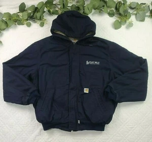 Carhartt Herren blau Full Zip FR Jacke Flint Hills Resources HRC 3 Größe XL in USA - Bild 1 von 7