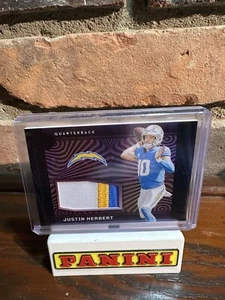 2023 Panini Illusions Highlight Swatches #HS-JHE Justin Herbert (MEM) 45/50 ๐ฅ๐ - Picture 1 of 2