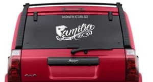 FAMOUS STARS Familia 12" Calcomanía Adhesiva Ventana Español México Familia - Imagen 1 de 1