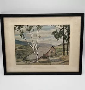 Gene Pelham Scheunenszene Sunny Valley gerahmter Druck - Bild 1 von 6