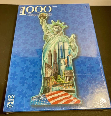 FX Schmid | Statue of Liberty Shaped | 1000 Piece Jigsaw Puzzle | Twin Towers - Image 1 of 4