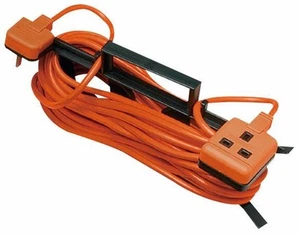 MASTERPLUG - Rallonge de jardin 1 prise 15m, 13A avec rangement de câble - Photo 1/1