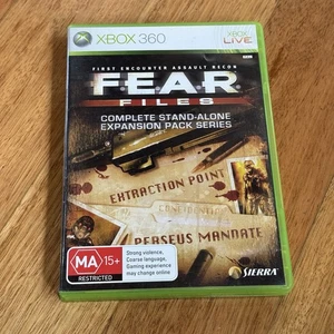 Fear Files Expansion Pack Xbox 360 completo con manual F.E.A.R. Sierra - Imagen 1 de 6