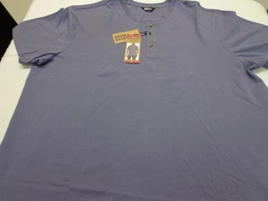 Eddie Bauer Men's Short Sleeve Soft Henley  Purple  Size  XL   NEW - Picture 1 of 9