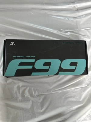 AULA F99 Wireless Mechanical RGB Keyboard 3 Modes Swappable, Black/Blue/Purple  - Image 1 of 4