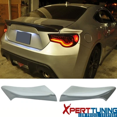 Fit 13-20 FRS Subaru BRZ Toyota 86 Painted Side Spoiler #G1U Ice Silver Metallic Foto 1 de 4
