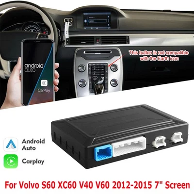 Inalámbrico CarPlay Android Auto para Volvo S60 XC60 V40 V60 2012-15 con Pantalla de 7" Foto 1 de 4