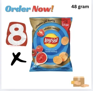 8x Lay's ketchup Flavor Chips, 48g Halal Free Shippingشيبس ليز كاتشب طماطم حلال - Picture 1 of 5