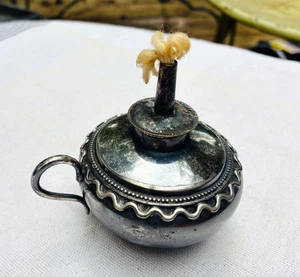 WILCOX Quadruple Silver Plate Co LATERNE Petroleum Öl Antik Meriden 1769 1/2 - Bild 1 von 6