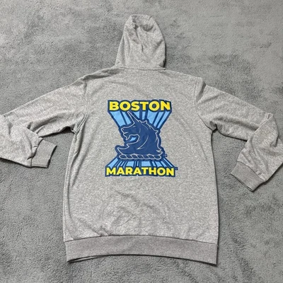 Adidas Sudadera con Capucha Para Hombre Mediana 2024 Boston Marathon Polar Pullover 2 Caras IW0815 Foto 1 de 4