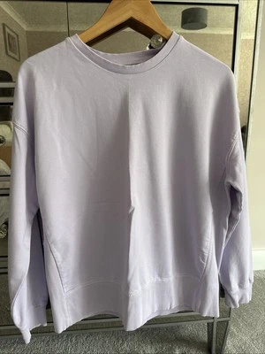 Women's Mint Velvet Sweatshirt Lilac UK size Medium 100% Cotton - Image 1 of 2