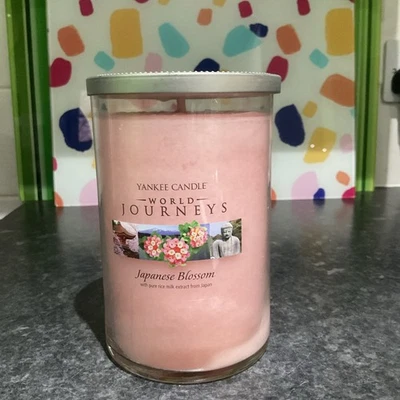 Yankee Candle  Japanese Blossom 2 Wick  Large Tumbler 566g  - Image 1 of 4