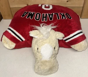 University OF Oklahoma Sooners 18" Mascot Pillow Pets Plush NCAA - Picture 1 of 17