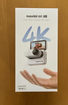 Insta360 GO 3S 4K Standard Edition Action Camera White Arctic 64GB - Image 1 of 4