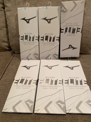 6 Mizuno Elite Left-Handed Golf Gloves Ladies Large (For Righties) Large BIN $65 - Image 1 of 3