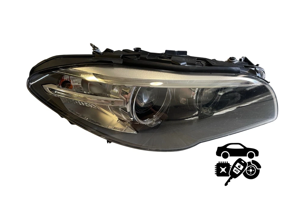 BMW F10 F11 Right Headlight Xenon HID (D1S) OEM Hella 7460606 – 2014 - 2016 LCI - Image 1 of 4