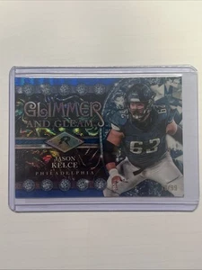 🔥 Jason Kelce 2025 Topps Resurgence Glimmer And Gleam Blue Surge /99 Eagles 🔥 - Picture 1 of 2