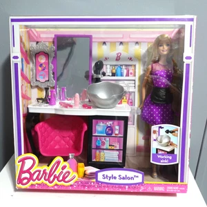 Mattel Barbie Style Salon Doll And Accessories CMM55 - Picture 1 of 11