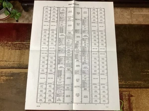 CRAY Research Inc. Supercomputer XMP/216 Chassis Map original vintage. - Picture 1 of 3