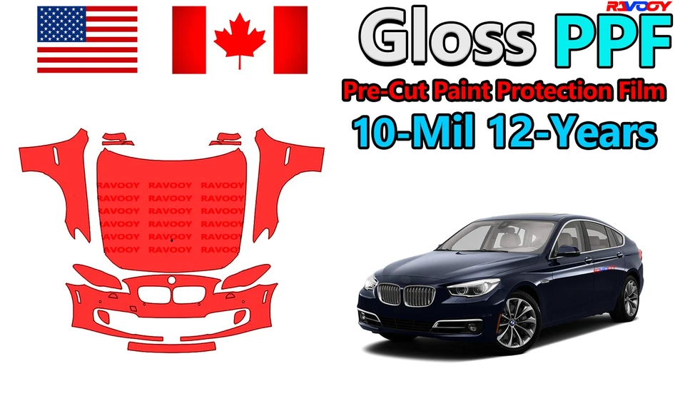  PPF Paint Protection Film For BMW 5 Series 535i Base-535d-550i Base 2014-2016 - Image 1 of 4