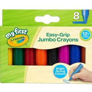 Crayola My First Jumbo Crayons (8 Pieces) Multicoloured Ideal for Kids - Picture 1 of 4