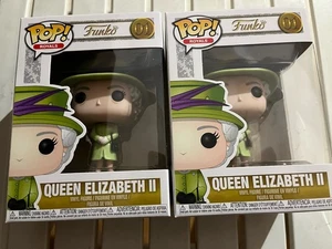 Funko Pop!Royals Reina Isabel II Vestido Verde #01 Boda Real - Pack de 2 - Imagen 1 de 10