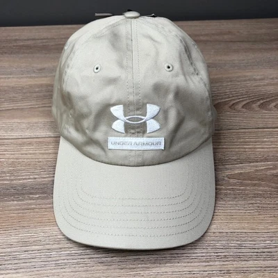 NEW Under Armour Men's UA Branded Hat 1369783-289 Khaki Base Adjustable One Size - Image 1 of 4
