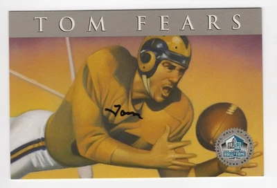 Tom Fears 1998 Football Hall Of Fame Signature Autograph Post Card Auto /2500 - Image 1 of 2