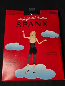 Spanx High Waisted Footless Pantyhose Black Size B - Picture 1 of 3