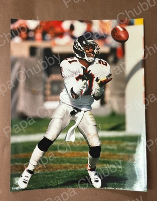 Deion Sanders #21 Football 8x10" Photo Atlanta Falcons White - Catching Ball - Image 1 of 2