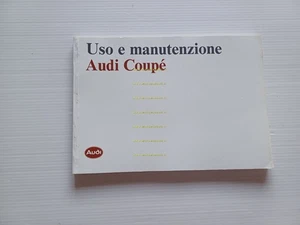 Audi Coupé - Coupé Quattro 1990 Betriebsanleitung Wartung Originalheft - Bild 1 von 12