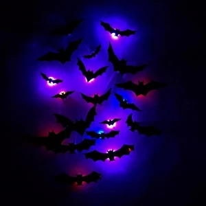 Halloween Party Supplies, Hallween Decorations Bats Wall Decor, 48PCS Realist... - Picture 1 of 7
