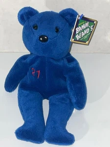 NEW 1998 ROGER CLEMENS # 21 SALVINO’S  BAMMERS MBL BEANIE BEAR w TAG - Picture 1 of 2