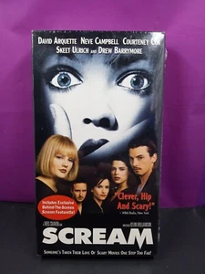 Scream Wes Craven Neve Campbell Courtney Cox Horror Scary Movie VHS New Sealed - Bild 1 von 8