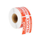  500 Pcs/Roll Adhesive Fragile Stickers Transportation Warning Copper Plate