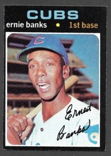 1971 TOPPS #525  Ernie Banks  CHICAGO CUBS  EX+   A