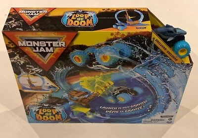 MONSTER JAM MEGALODON Loop of Doom Stunt Track Playset 1:64 Scale Monster Truck - Image 1 of 4